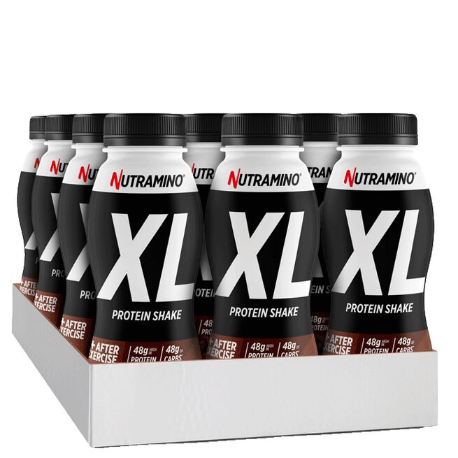 12 x Nutramino Pro XL ProteinShake, 475ml, Choklad - MyStuff.no