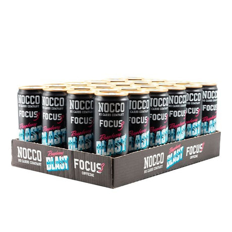24 x NOCCO FOCUS, 330 ml, Raspberry Blast - MyStuff.no