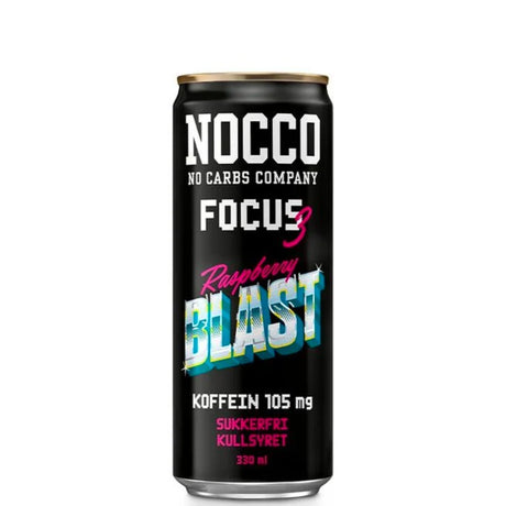 NOCCO FOCUS, 330 ml, Raspberry Blast - MyStuff.no