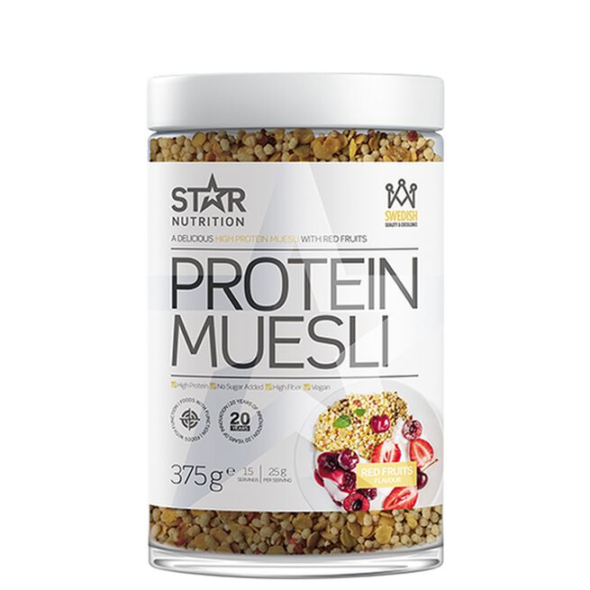 Protein Muesli, Red Fruits, 375 g - MyStuff.no