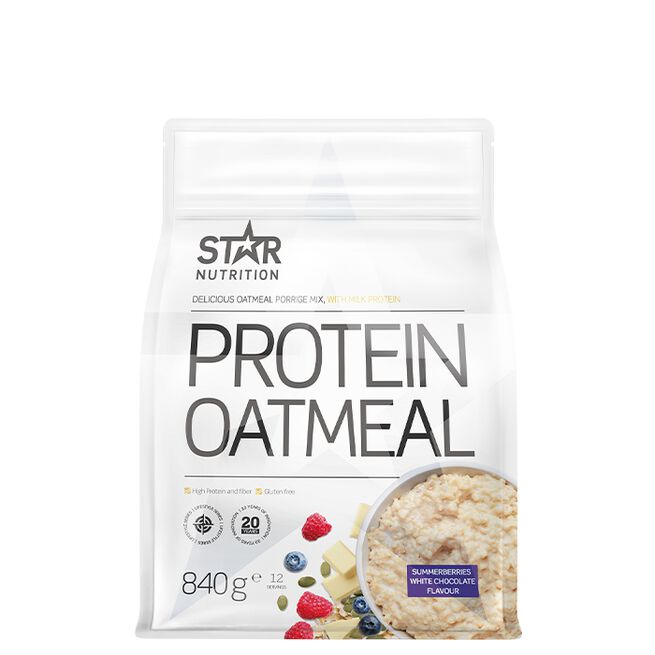 Protein Oatmeal, Summerberries with White Chocolate, 840g - MyStuff.no