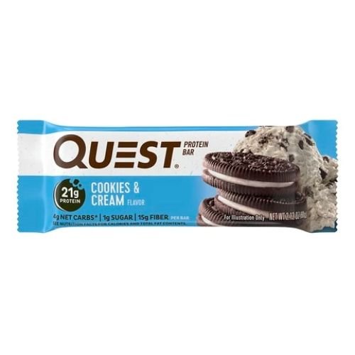 Quest Protein Bar, 60g - Smak: Cookies and Cream - MyStuff.no