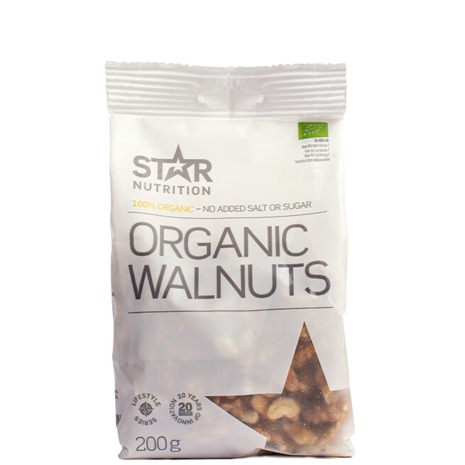 Star Nutrition Organic Walnuts, 200g - MyStuff.no