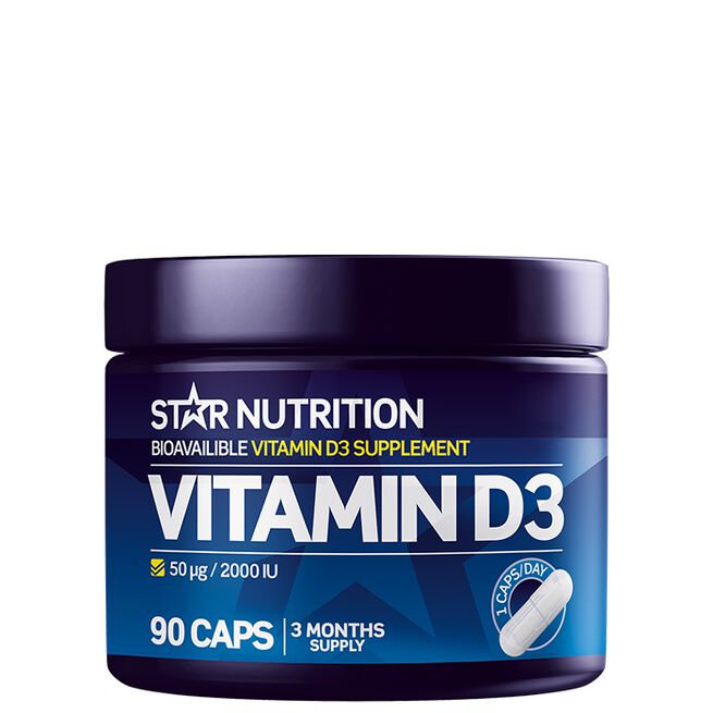 Vitamin D3, 90 kapsler - MyStuff.no